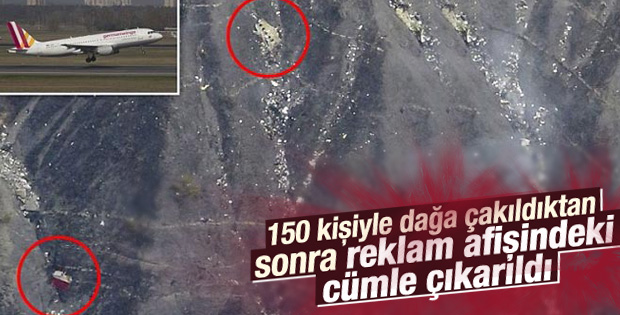 Uçak faciasından sonra reklam afişleri değişti