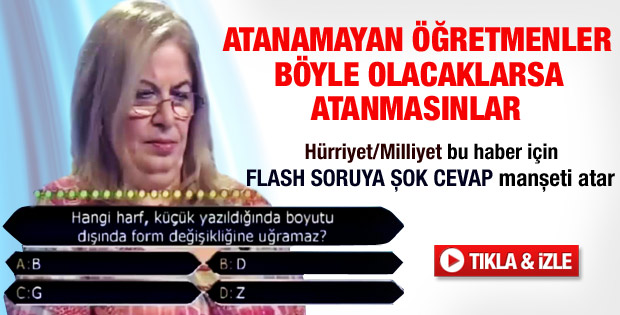 Kenan Işık'ın yarışmasında emekli öğretmenin alfabe krizi