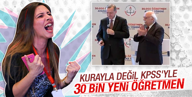 Cumhurbaşkanı Erdoğan öğretmen atamalarında konuştu
