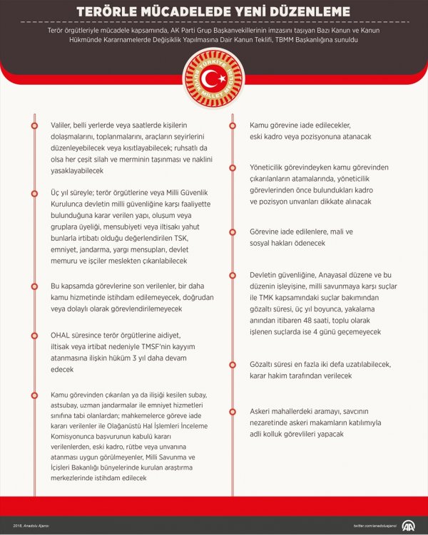 OHAL sonrası terörle mücadele için gelecek düzenlemeler