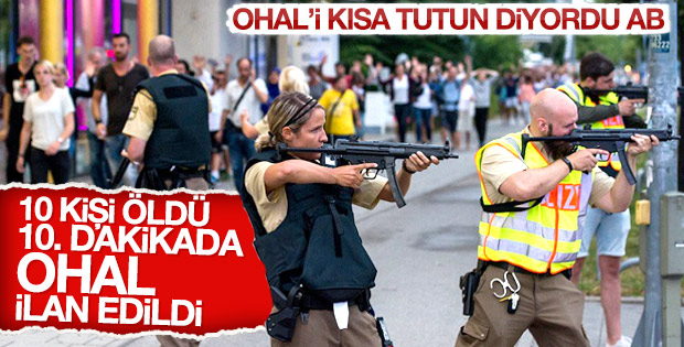 Terör saldırısı sonrası Münih'te OHAL ilan edildi
