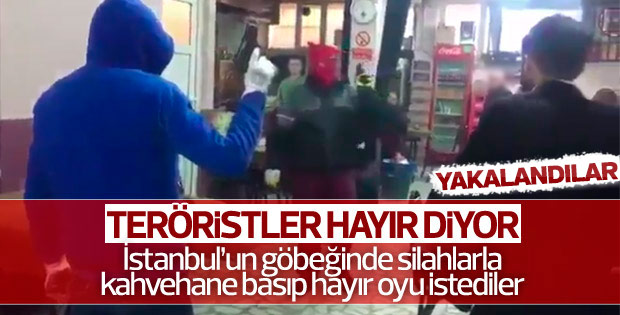 Okmeydanı'nda teröristler kahvehane bastı