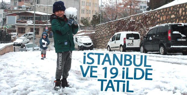 İstanbul'da okullar tatil edildi