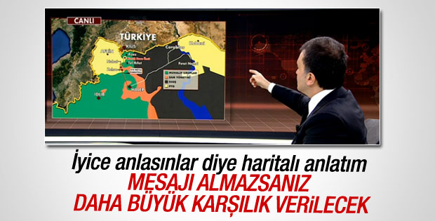 Ömer Çelik'ten haritalı anlatım