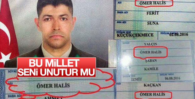 Yeni doğan bebeklere şehit Halisdemir'in ismi veriliyor