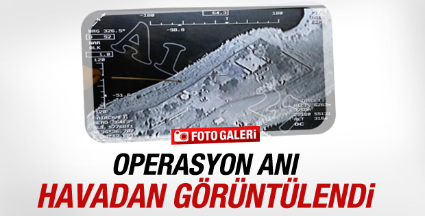 Şah Fırat Operasyonu havadan görüntülendi