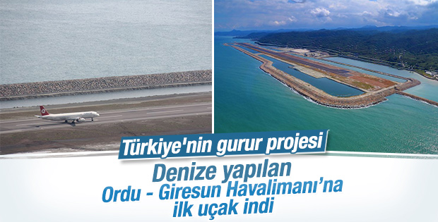 Ordu-Giresun Havalimanı'na ilk uçak indi