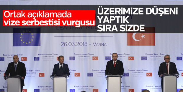 Cumhurbaşkanı'nın Türkiye-AB Zirvesi sonrası açıklaması