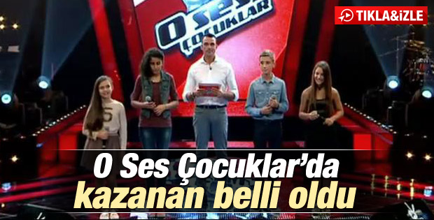 O Ses Çocuklar'ın şampiyonu Bade Karakoç oldu