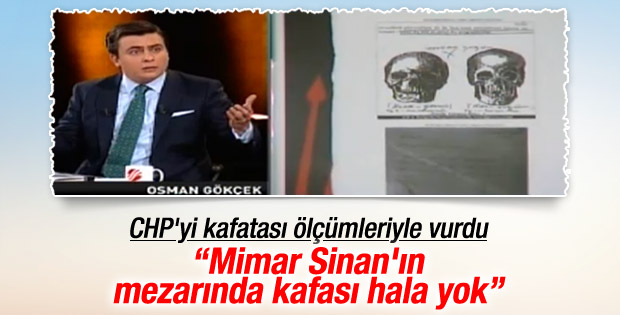 Osman Gökçek: CHP Mimar Sinan'ın naaşına zulmetti