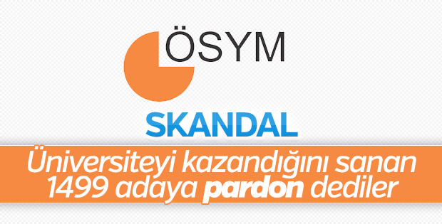 ÖSYM hata yaptı, özür diledi
