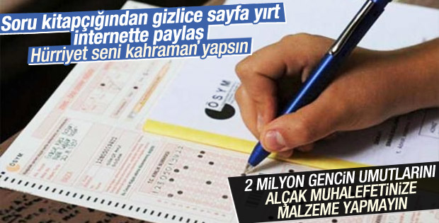 ÖSYM'den YGS'de sızdırma açıklaması