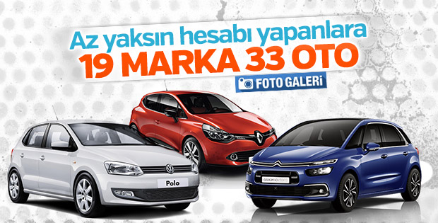 En az yakan otomobil modelleri
