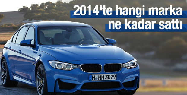2014'te hangi marka ne kadar otomobil sattı