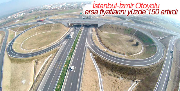 Otoyol arsa fiyatlarını yüzde 150 artırdı