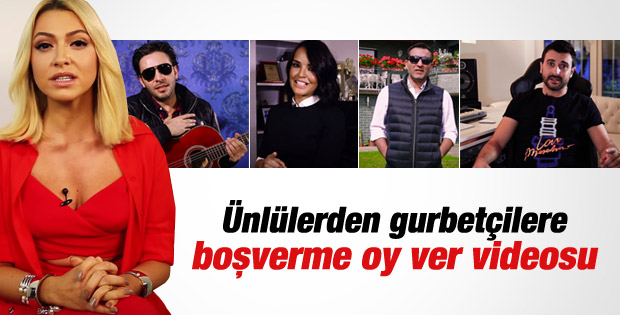 Ünlülerden gurbetçilere seçim çağrısı