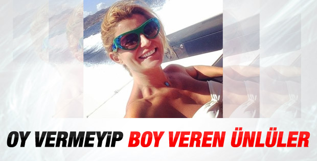 Oy vermeyen ünlülerin sosyal medya paylaşımları