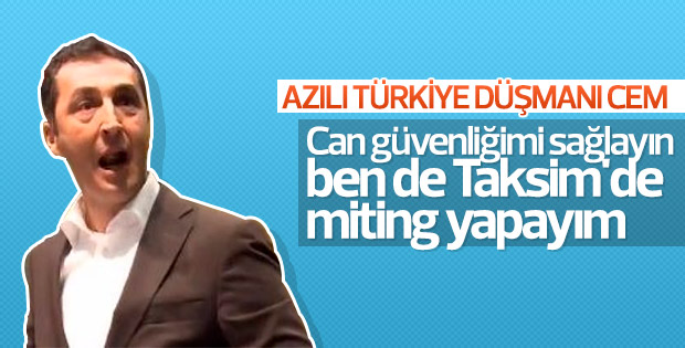 Cem Özdemir: Taksim'de miting yapalım