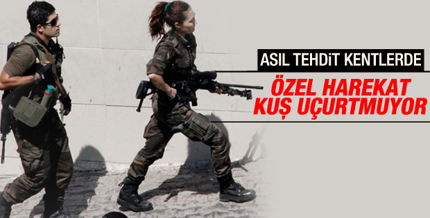 Özel harekatçılar şehirlerde PKK'ya karşı tetikte