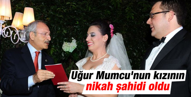 Kılıçdaroğlu Uğur Mumcu'nun kızının nikah şahidi oldu