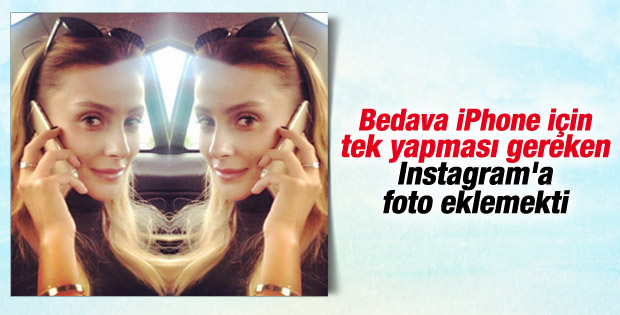Özge Ulusoy'a Iphone 6 hediye edildi