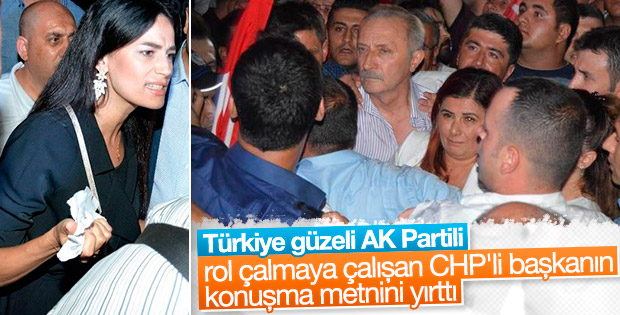 Aydın'daki demokrasi nöbetinde CHP'li başkana tepki