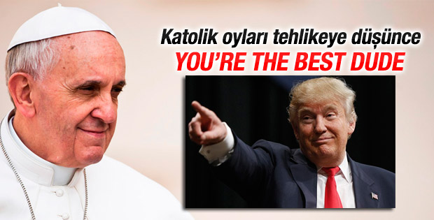 Oy kaygısı yaşayan Trump'tan Papa'ya övgüler