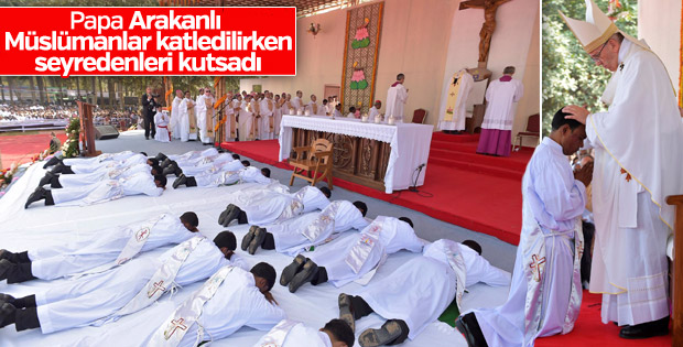 Bangladeş'te Papa'ya yoğun ilgi