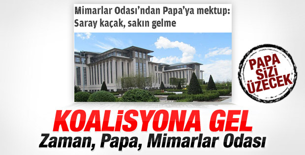 Vatikan'dan Cumhurbaşkanlığı Sarayı açıklaması