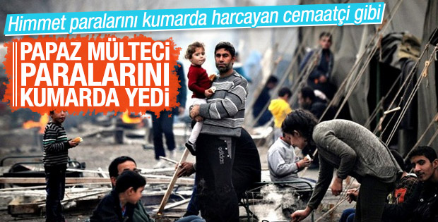 Papaz mülteciler için toplanan parayı kumarda kaybetti