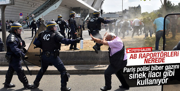 Taksici isyanı Paris'i kilitledi