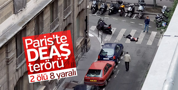 Paris'te bıçaklı saldırı
