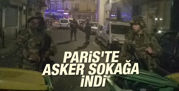 Paris'te asker sokağa indi