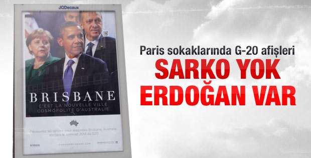 Paris'te Sarkozy yerine Erdoğan