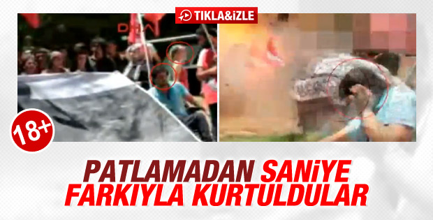 Suruç'taki patlamadan son anda kurtulan iki kişi - İZLE