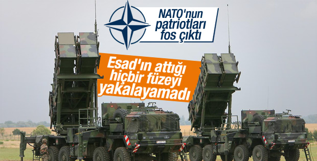 Patriotlar Esad'ın füzelerini tespit edemedi