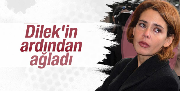 Pelin Batu Dilek Doğan'ın taziyesinde ağladı