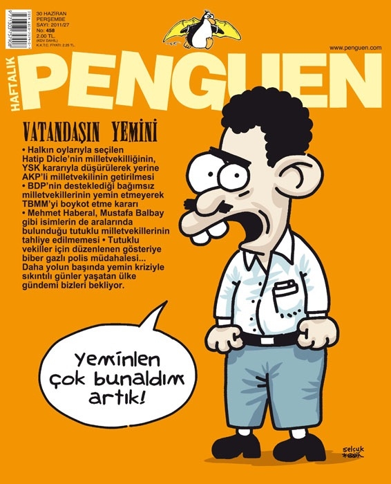 Vatandaşın yemini Penguen'in kapağında - Resim: 0