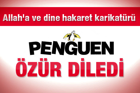 Penguen'den Allah'a ve dine hakaret karikatür