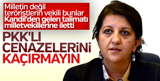 HDP'den PKK'lı teröristlerin cenazesine katılın talimatı