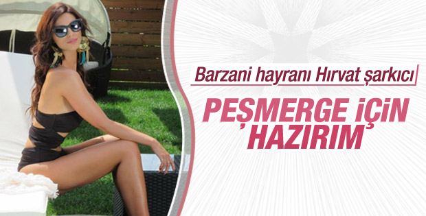 Hırvat şarkıcı Kristina Vukas: Peşmerge için hazırım