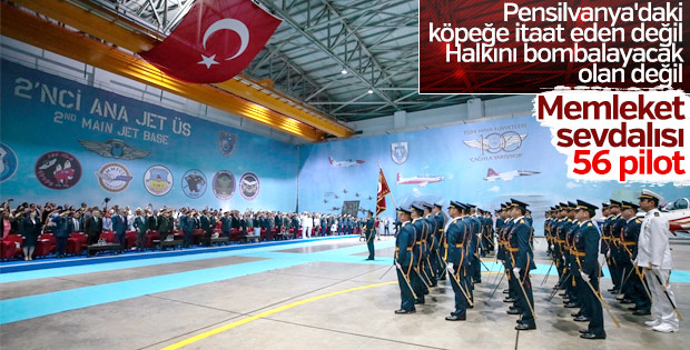 F-16 pilotları brövelerini taktı