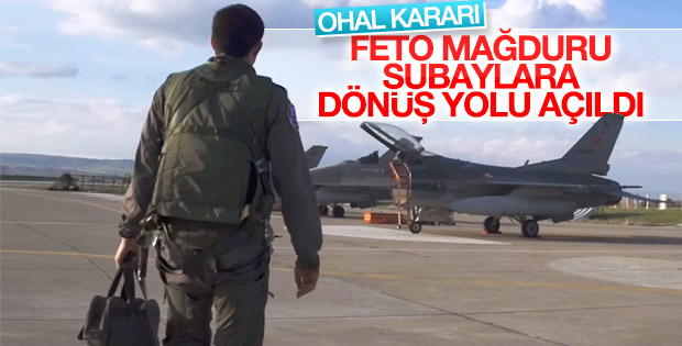 TSK'dan ayrılan pilotlara dönüş yolu resmen açıldı