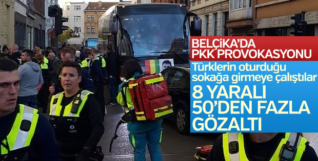 Belçika'da terör örgütü PKK yandaşları Türklere saldırdı