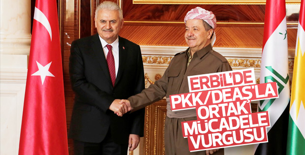 Başbakan Yıldırım ve Barzani'den ortak açıklama