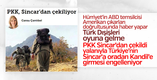 PKK Sincar'dan çekildi yalanı bir kez daha servis edildi