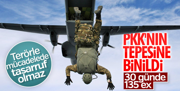 Terör örgütü PKK'ya eylülde ağır darbeler vuruldu