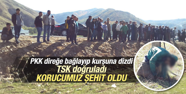 PKK Bitlis'te kaçırdığı köy korucusunu kurşuna dizdi