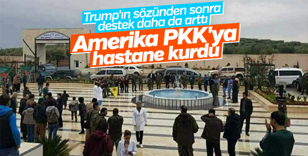 YPG'li teröristler Afrin'de hastane açtı