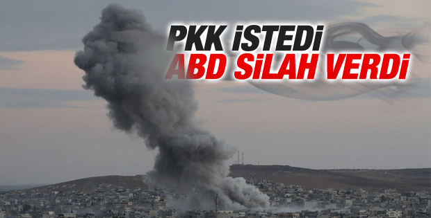 ABD Kobani'de PYD'ye silah yardımı yaptı